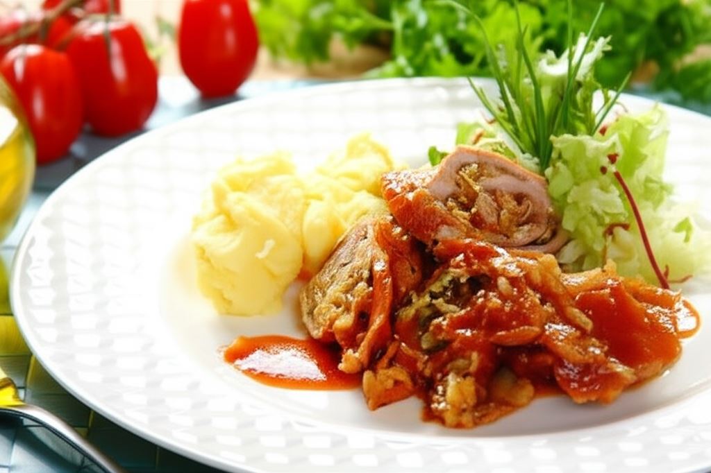 Rolada z szynki z kiszoną kapustą