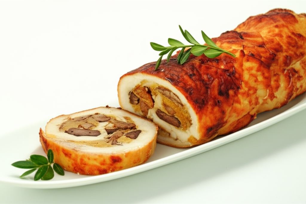 Rolada ze schabu z wątróbką