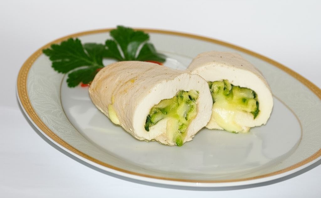 Roladki gotowane z cukinią i mozzarellą