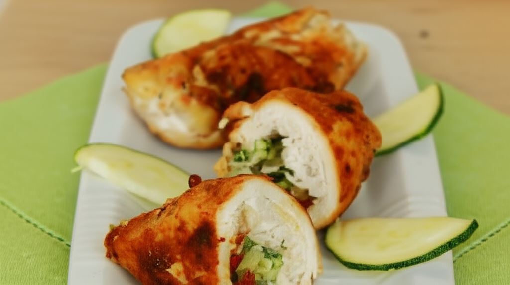 Roladki z kurczaka z cukinią