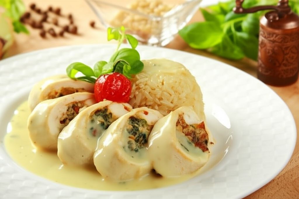 Roladki z kurczaka ze szpinakiem