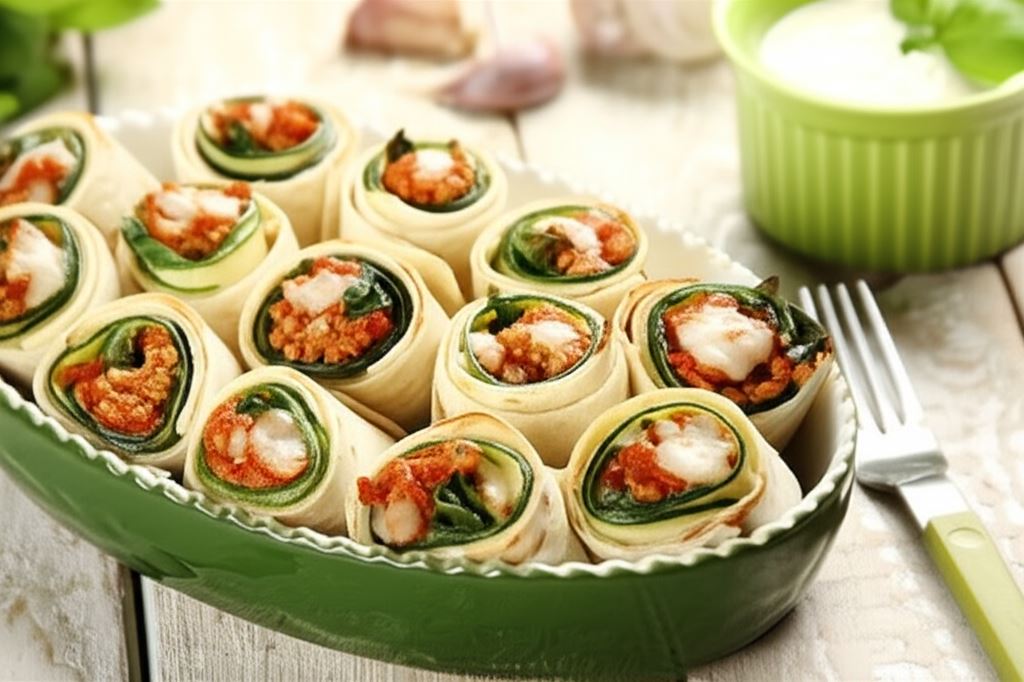 Roladki z mięsem mielonym i cukinią