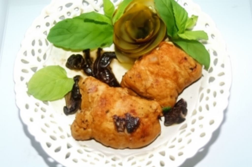 Rolady zawijane ze schabu z grzybami