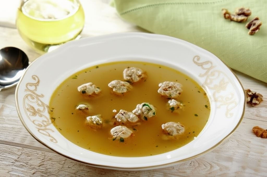 Rosół z pulpecikami drobiowymi