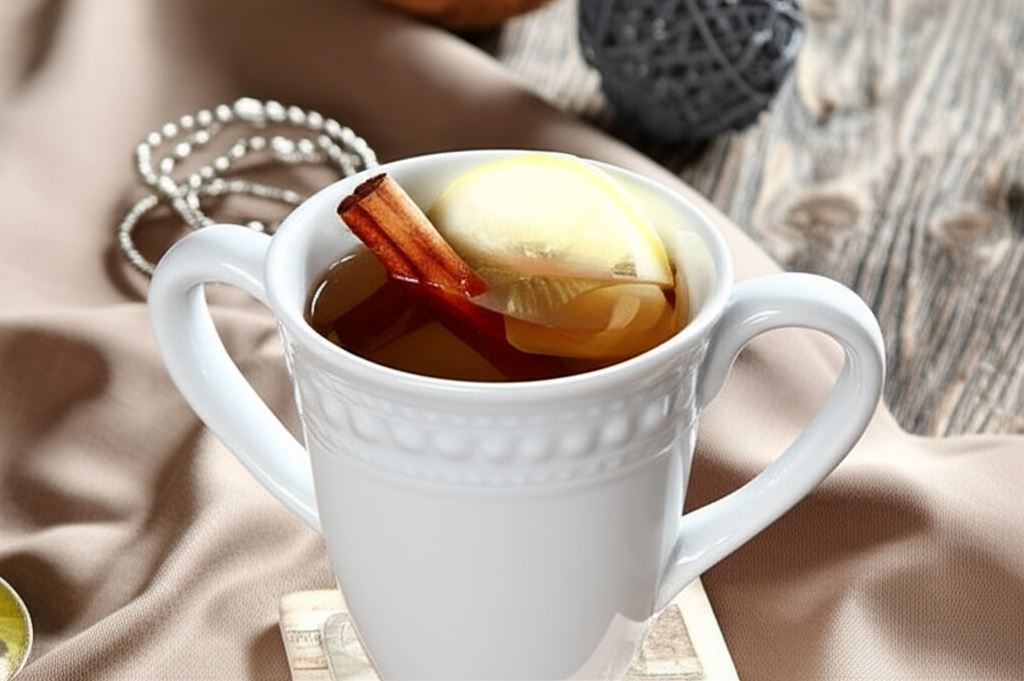 Rozgrzewająca herbata z kurkumą i świeżym imbirem