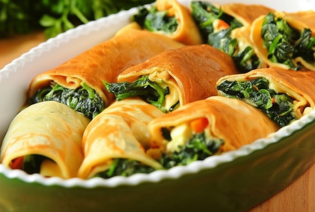 Ruloniki ze szpinakiem