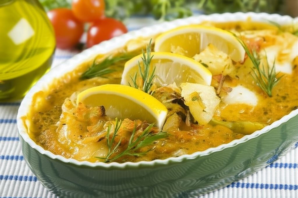 Ryba po grecku z ananasem