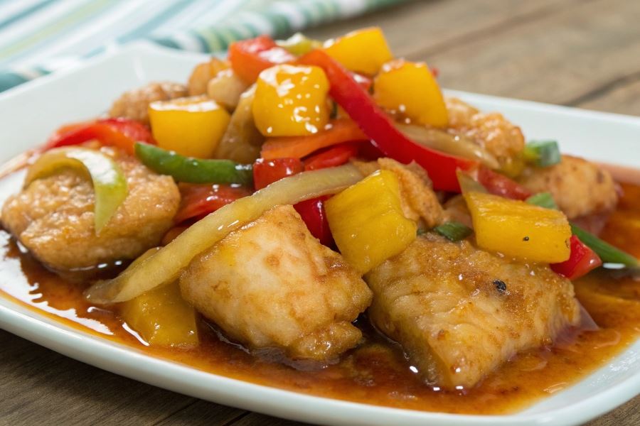 Ryba w sosie słodko-kwaśnym