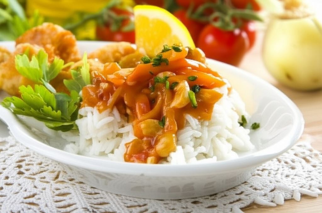 Ryż w sosie słodko-kwaśnym