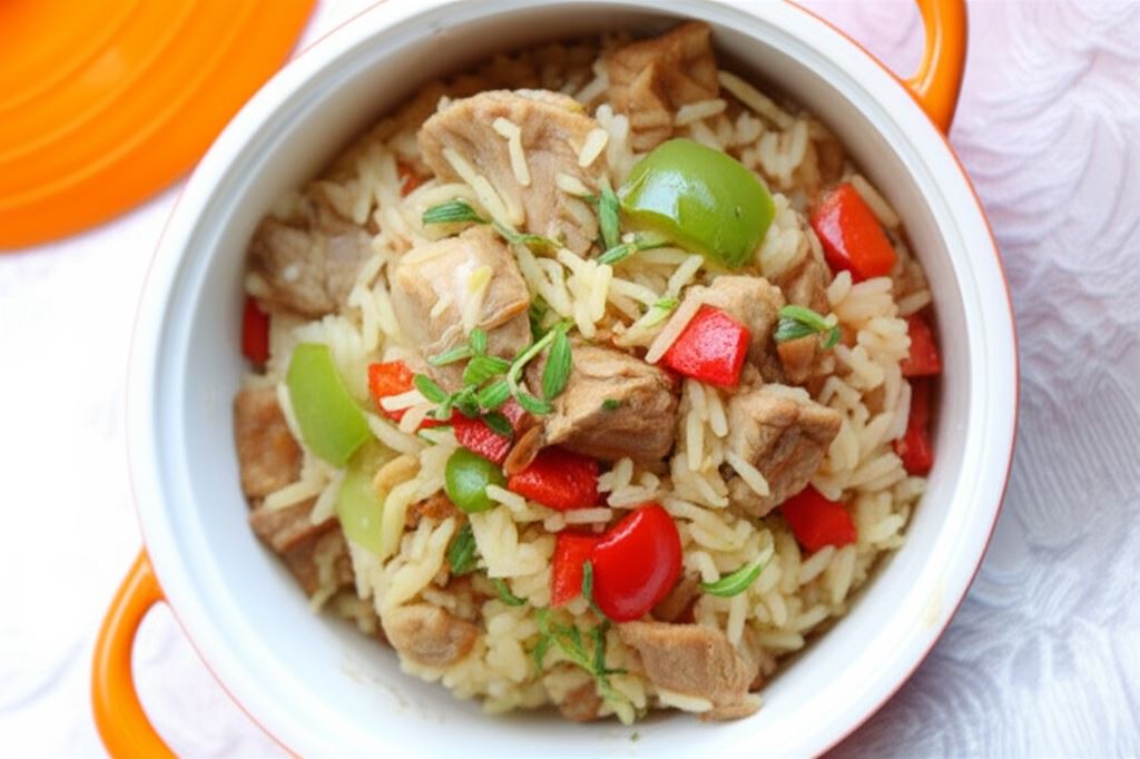 Ryż z warzywami i mięsem