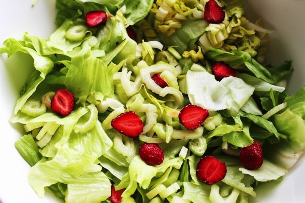 Sałata z poziomkami po francusku