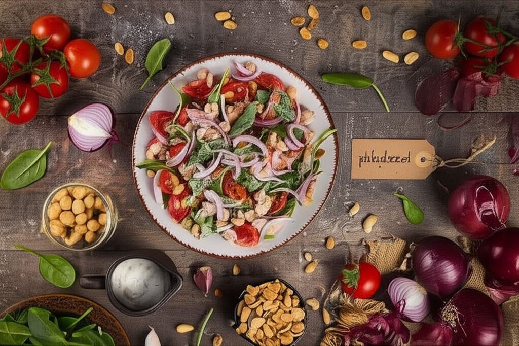 Sałata ze szpinakiem