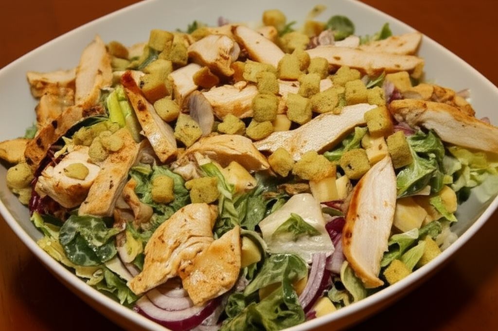 Sałatka Cezar z pieczarkami