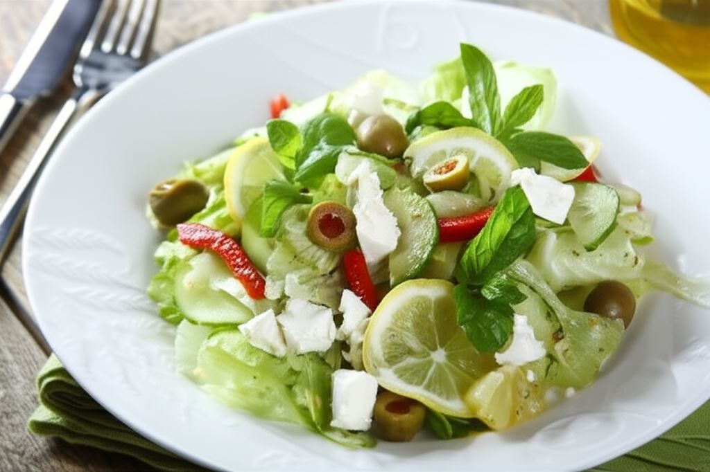 Sałatka cytrynowa z miętą