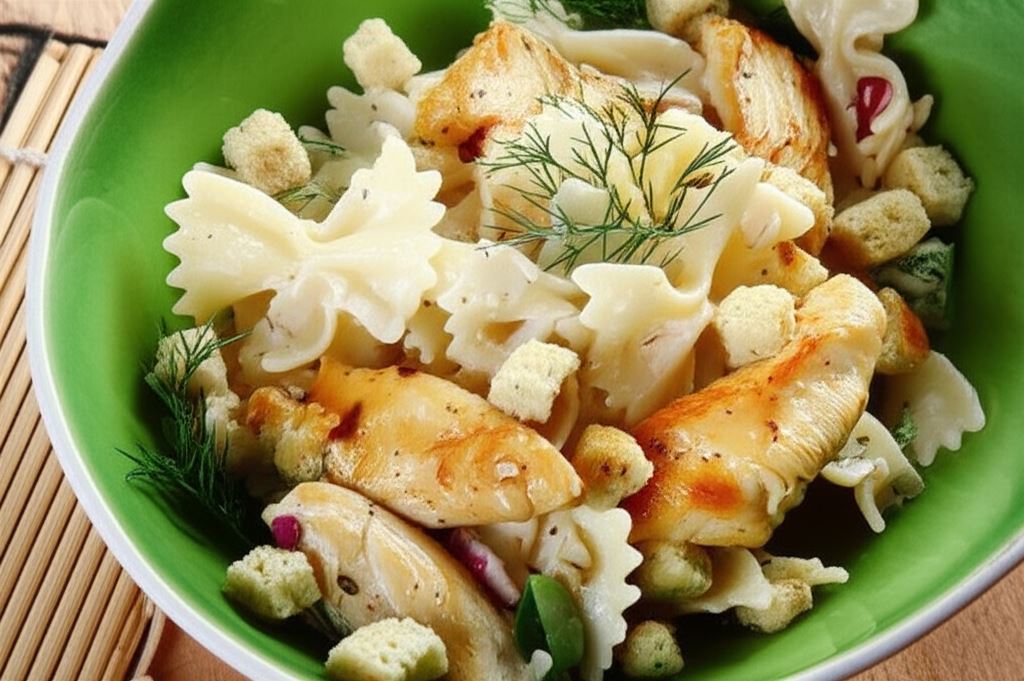 Sałatka gyros z makaronem