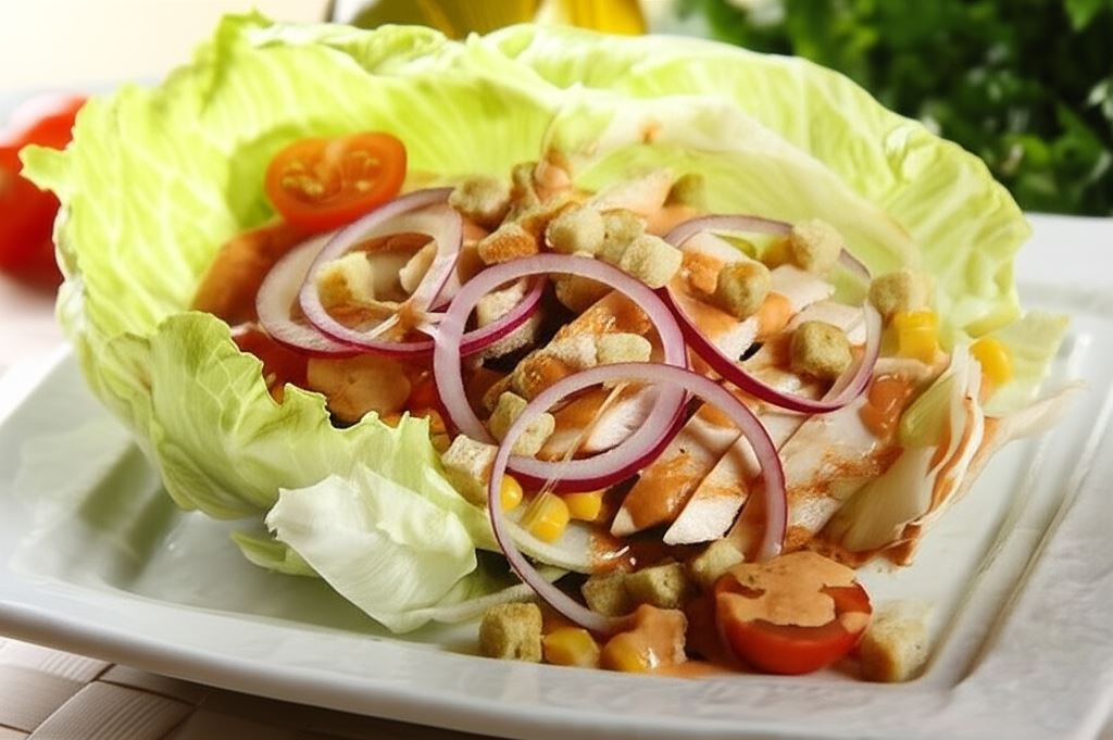 Sałatka Gyros z sałatą lodową