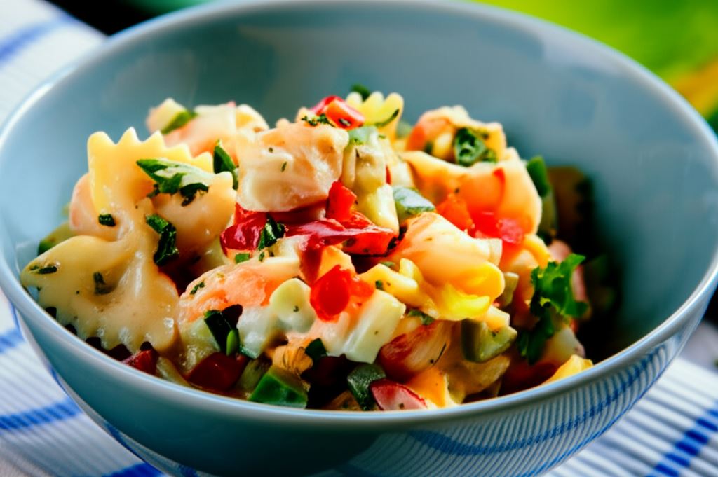 Sałatka koktajlowa z papryką i krewetkami