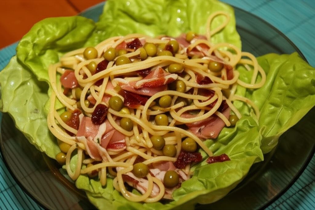 Sałatka makaronowa z szynką szwarcwaldzką