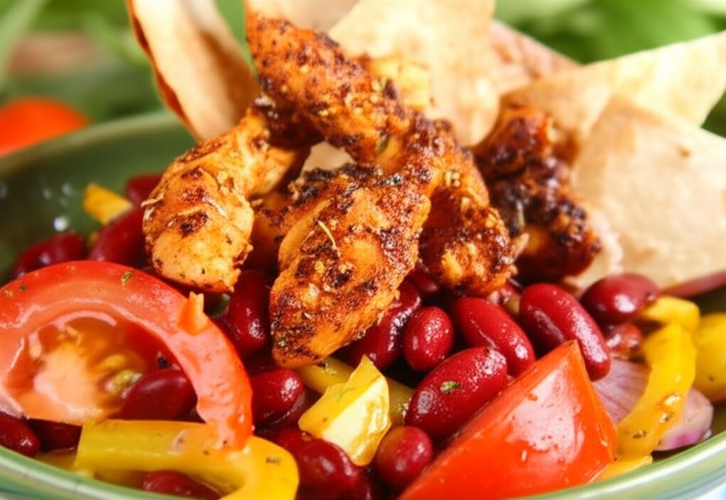 Sałatka meksykańska z kurczakiem