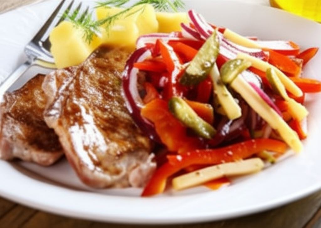 Sałatka paprykowo serowa