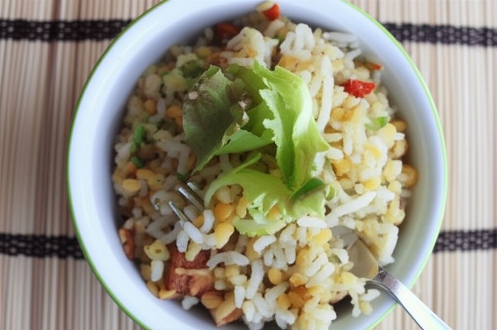 Sałatka ryżowa z tofu