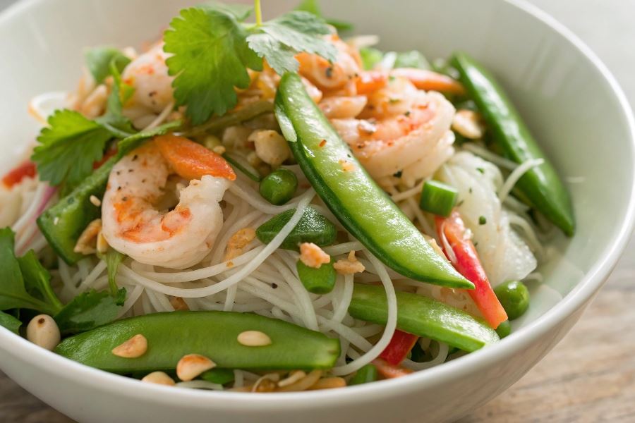 Sałatka tajska z makaronem