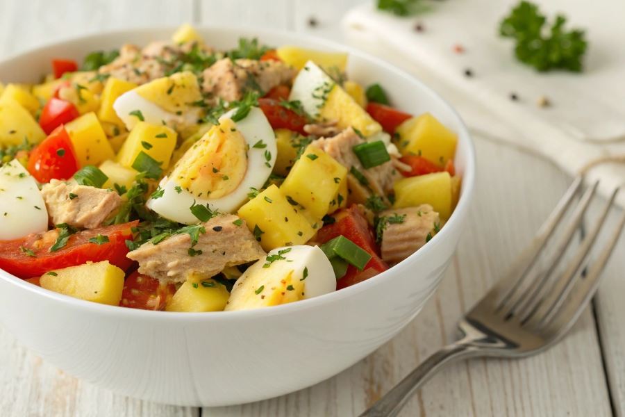 Sałatka tuńczykowo - ananasowa