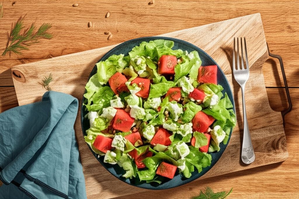 Sałatka z arbuzem i fetą