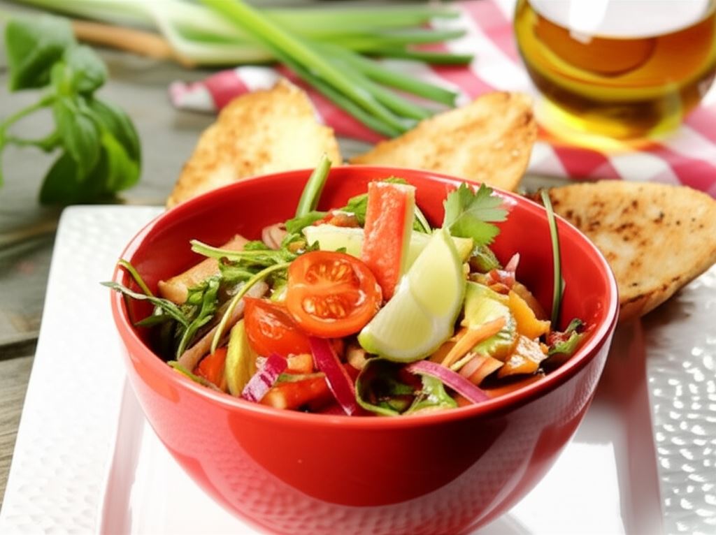 Sałatka z awokado i surimi