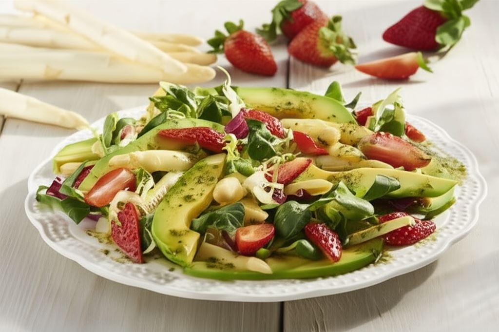 Sałatka z białych szparagów