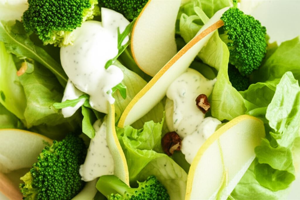 Sałatka z brokułów i gruszek w jogurcie