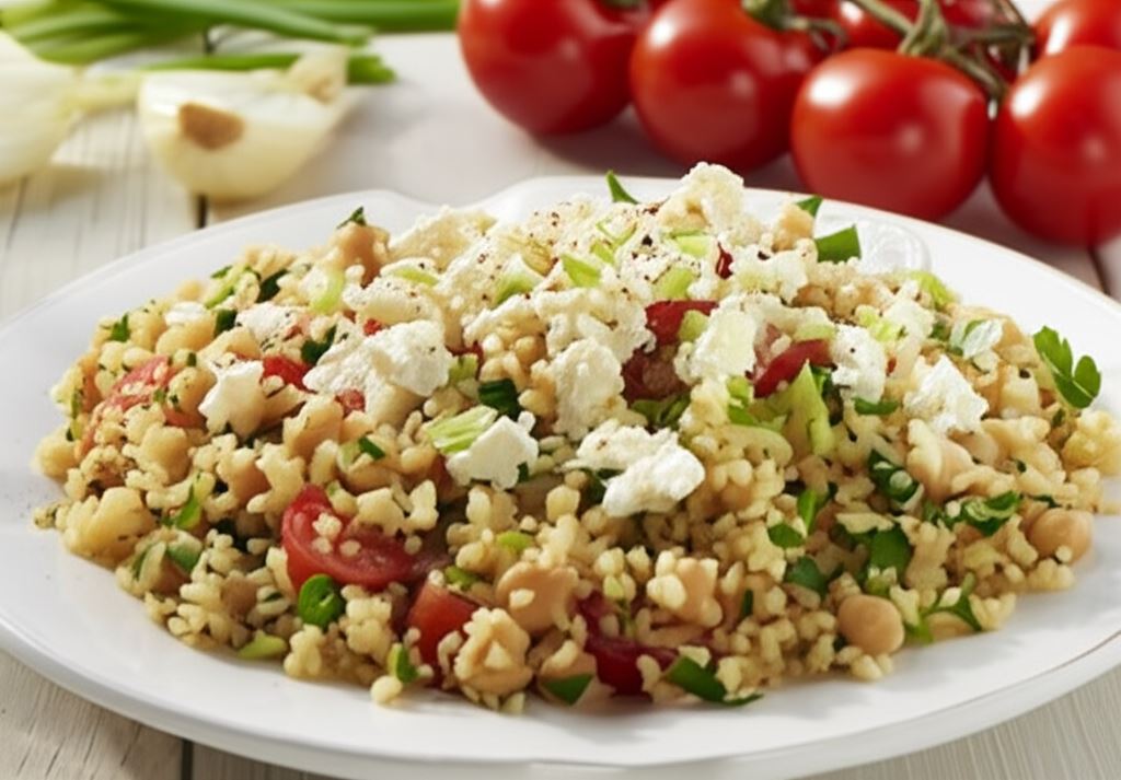Sałatka z bulgurem i fetą