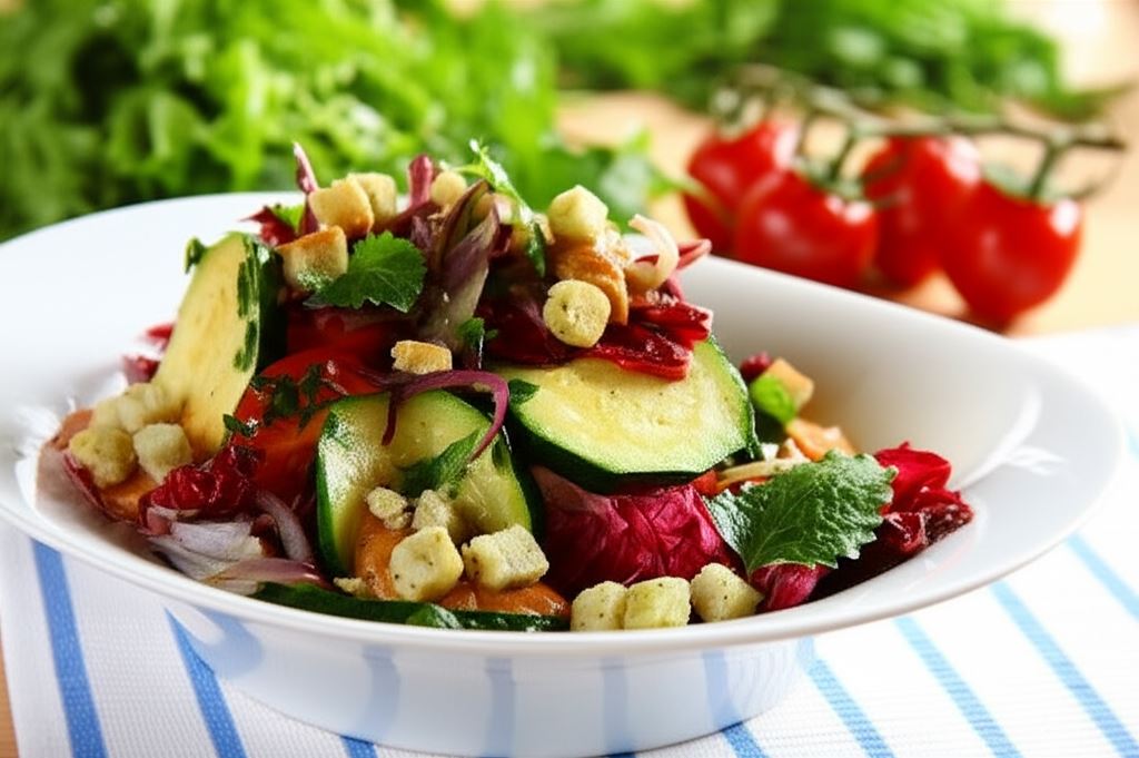 Sałatka z cukinii na ciepło