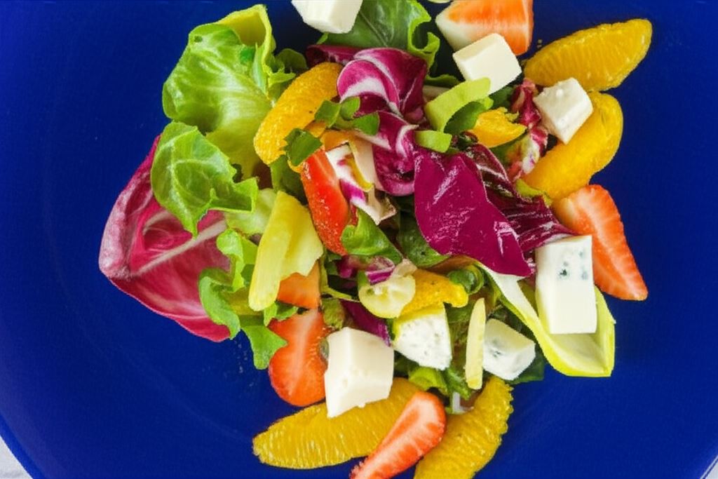 Sałatka z cykorii z pomarańczami