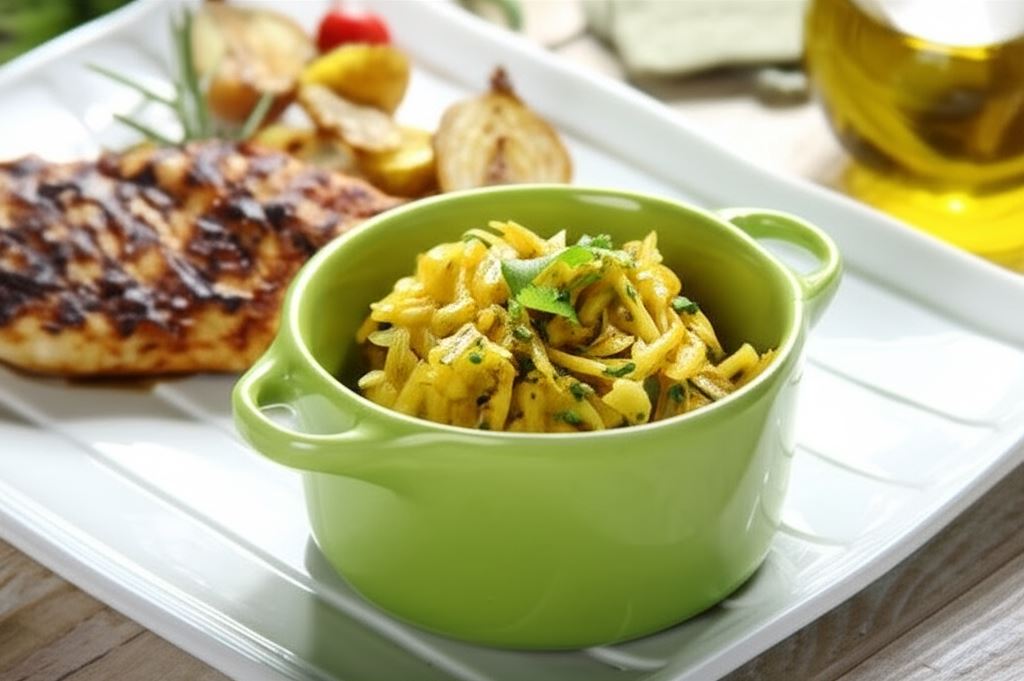 Sałatka z dyni ze świeżą kolendrą