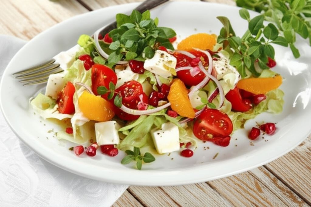 Sałatka z granatem i fetą