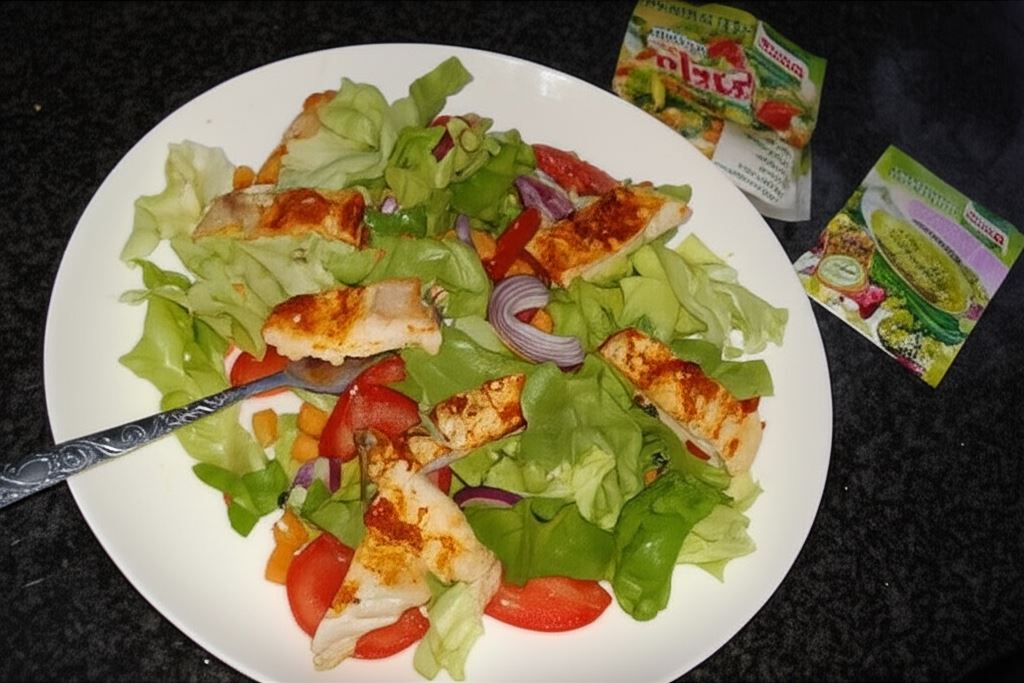 Sałatka z grillowaną piersią kurczaka