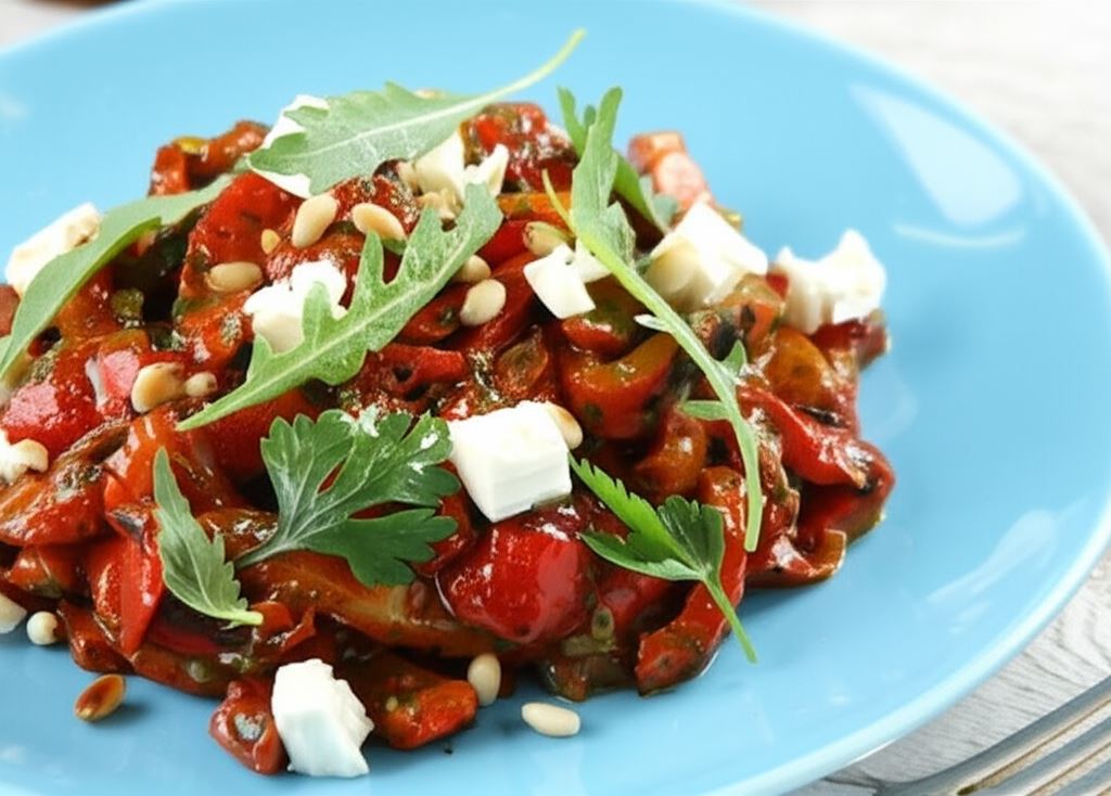 Sałatka z grillowanych papryk