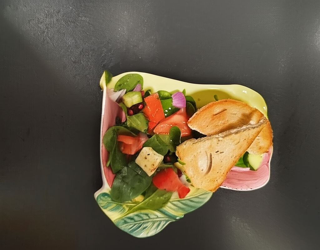 Sałatka z grillowanym tofu