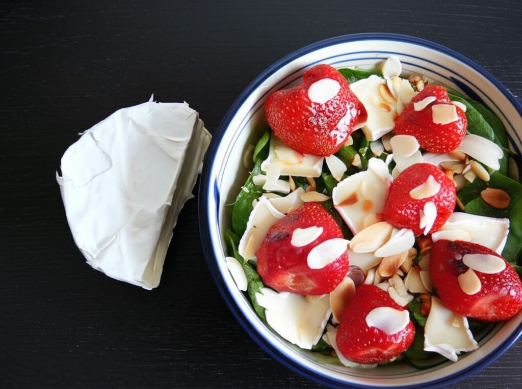 Sałatka z grillowanymi truskawkami