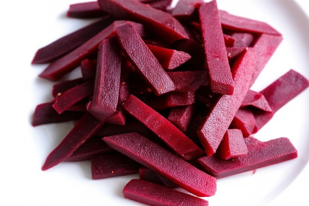 Sałatka z jajek i pieczonych buraków w sosie włoskim