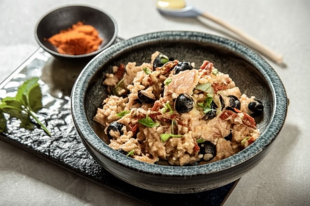 Sałatka z kaszy jaglanej z tuńczykiem