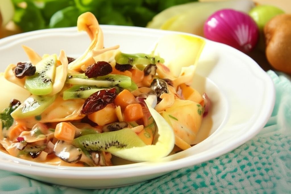 Sałatka z kiwi i cykorii