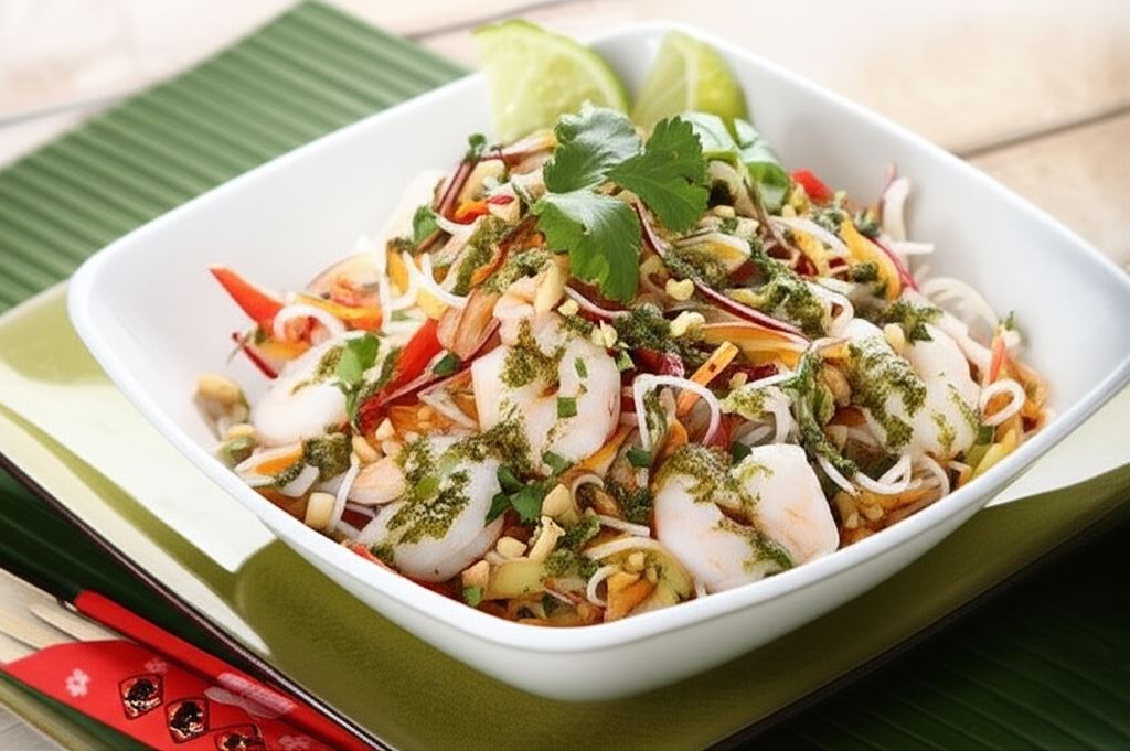 Sałatka z krewetkami i mango