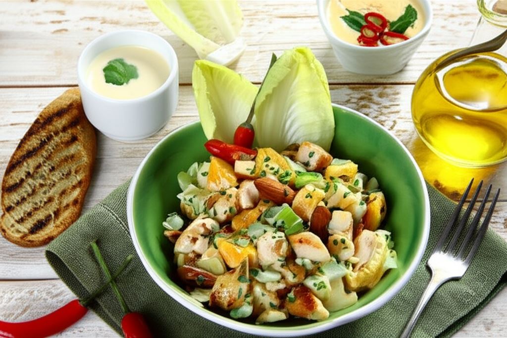 Sałatka z kurczaka i mandarynek