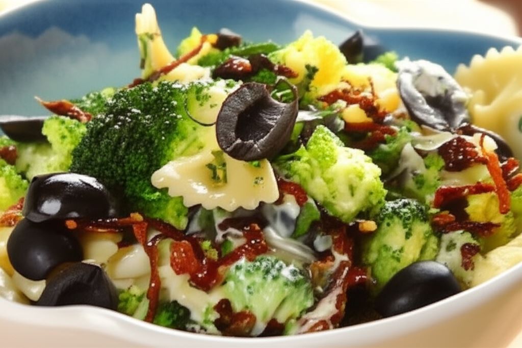 Sałatka z makaronem i brokułami