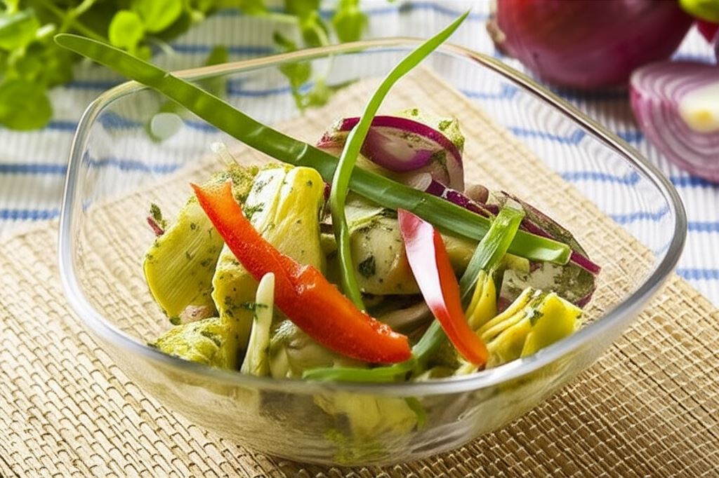 Sałatka z marynowanych karczochów