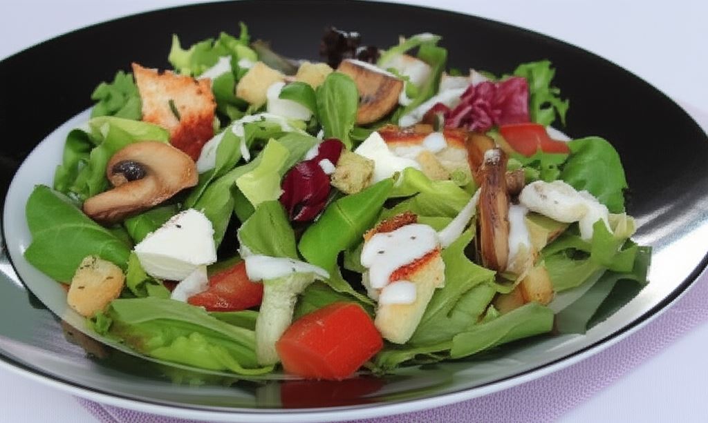 Sałatka z pieczarkami