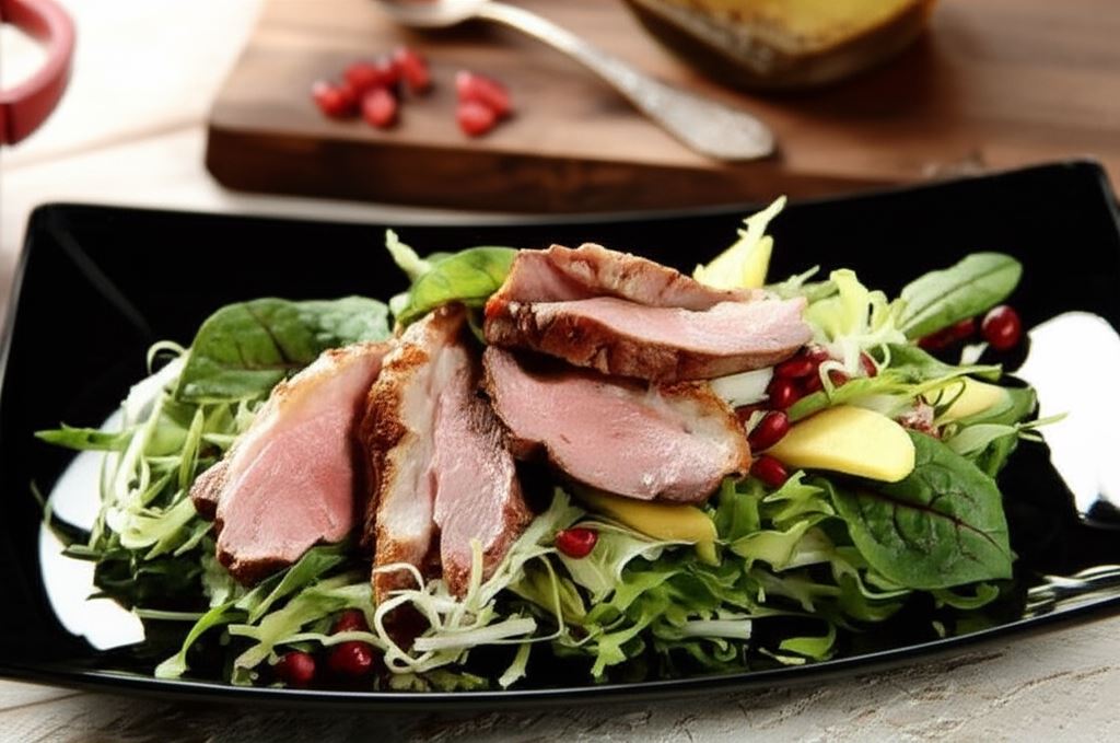 Sałatka z pieczoną kaczką