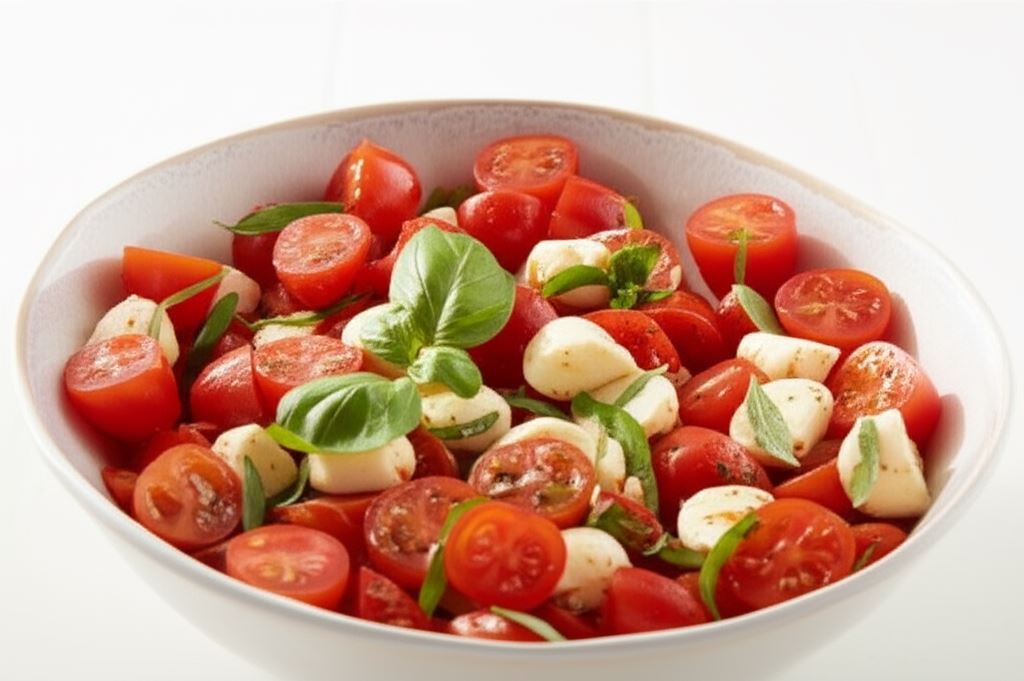 Sałatka z pomidorami i mozzarellą